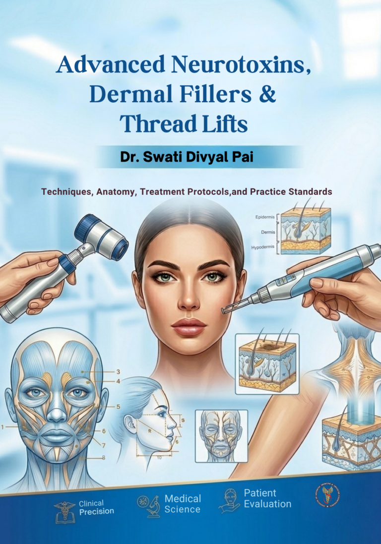 Book cover of Textbook of Advanced Neurotoxins, Dermal Fillers and Thread Lifts by Dr. Swati Divyal Pai